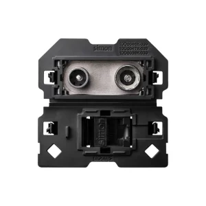 Última Versión SIMON 10000472-039 Toma R-TV+SAT final con RJ45 CAT6 2 módulos SIMON 100