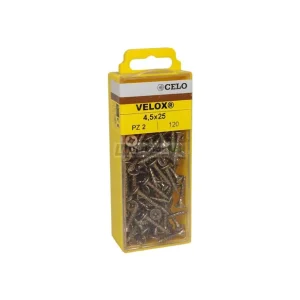 APOLO CELO 4B4525VLOX Tornillo VELOX 4,5x25 avellanado bicromatado 120 uds Directo De Fábrica