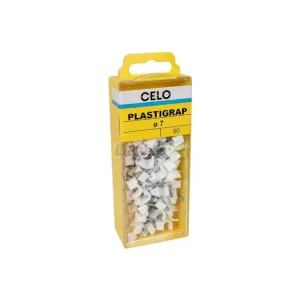 APOLO CELO 417PLG Grapa plastigrap 7mm blanco blister 80 uds Oferta De Temporada