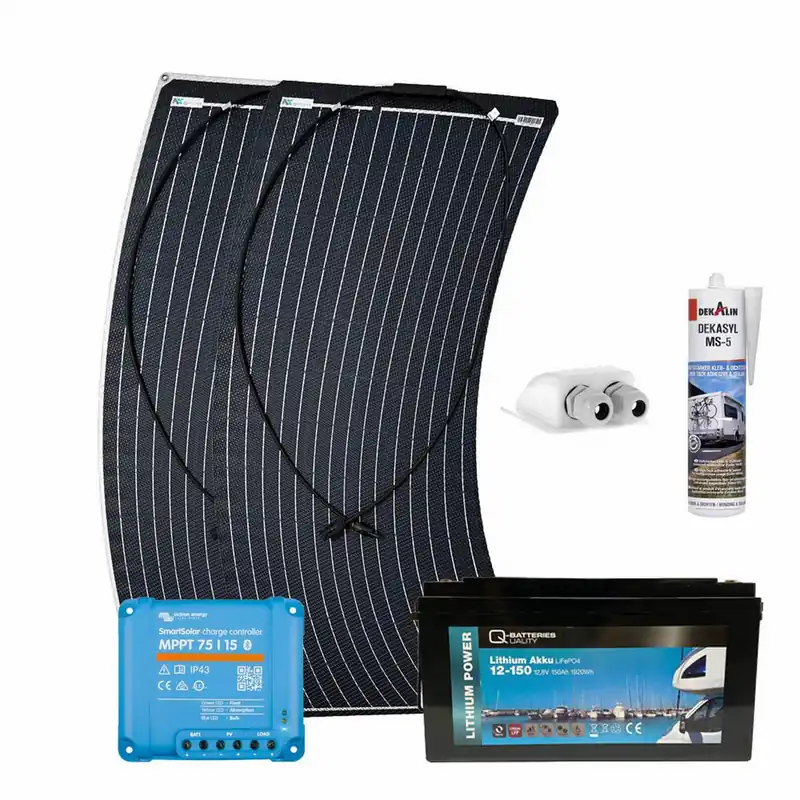 Bestseller Kit solar camper 200W a-Tronix con batería litio LiFePO4 12V 150Ah y regulador MPPT - Suscribirse al boletín