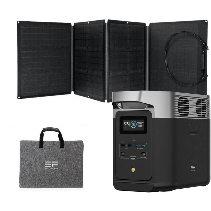 Oferta Limitada Kit solar autoinstalable 110W Ecoflow Delta 2 1024Wh con panel solar portátil - Suscribirse al boletín
