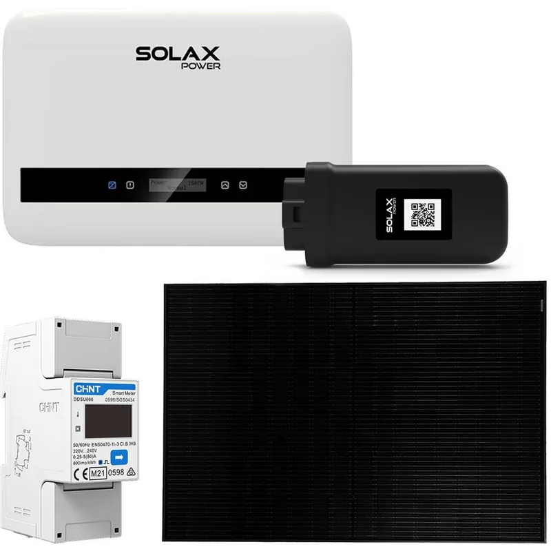 Última Versión Kit solar mini SolaX 3kWp Mini X1 Boost 3.0kW y paneles solares de 3200W con WiFi - Suscribirse al boletín