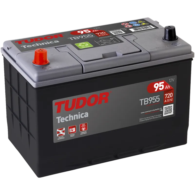 Alta Calidad Batería Tudor TB955 Technica. 12V - 95Ah/760A (EN) Caja D31 - Suscribirse al boletín