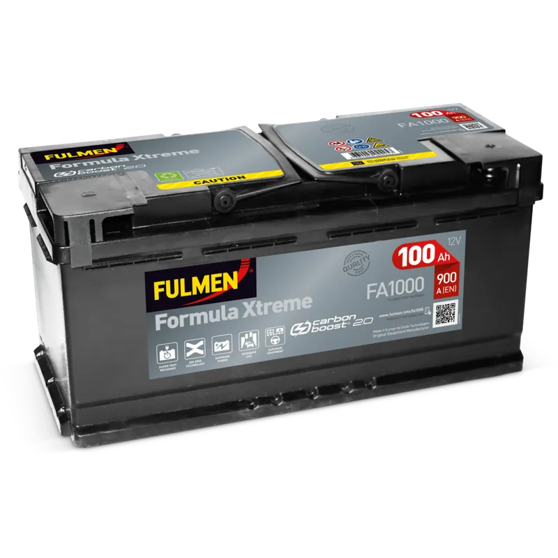 Batería Fulmen FA1000 Formula Xtreme. 12V - 100Ah/900A (EN) Caja L5 - Suscribirse al boletín Promoción Exclusiva