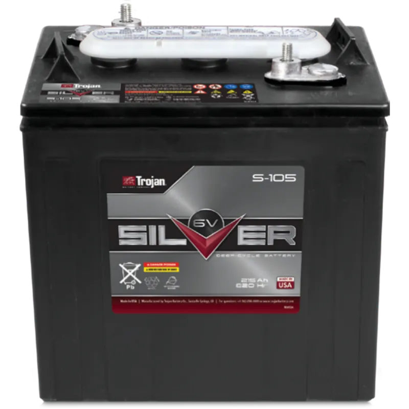 Compra Ahora Batería Trojan Silver S-105 - 6V 225Ah (262x181x273mm) - Suscribirse al boletín