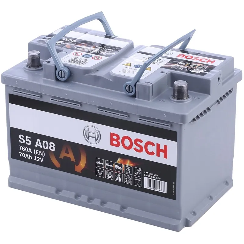 Gran Oferta Batería Bosch S5A08 S5 - Agm. Tecnología AGM. 12V - 70Ah/760A (EN) Caja L3 - Suscribirse al boletín