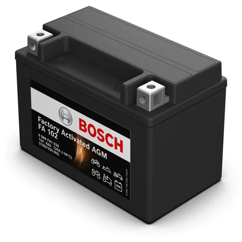 Directo De Fábrica Batería Bosch FA102 - AGM. Tecnología AGM. 12V - 8Ah/135A (EN) - Suscribirse al boletín