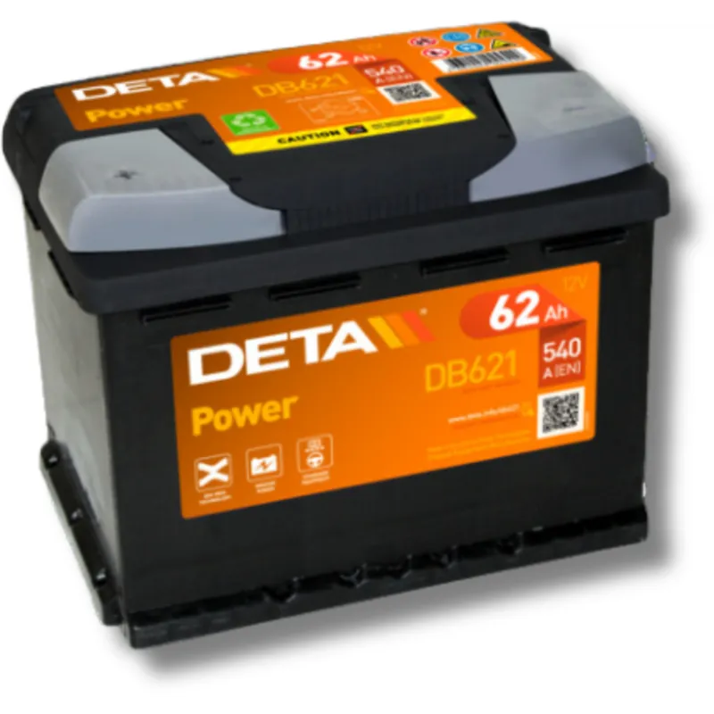 Batería Deta DB621. 12V - 62Ah/540A (EN) Caja L2 - Suscribirse al boletín Precio Bajo
