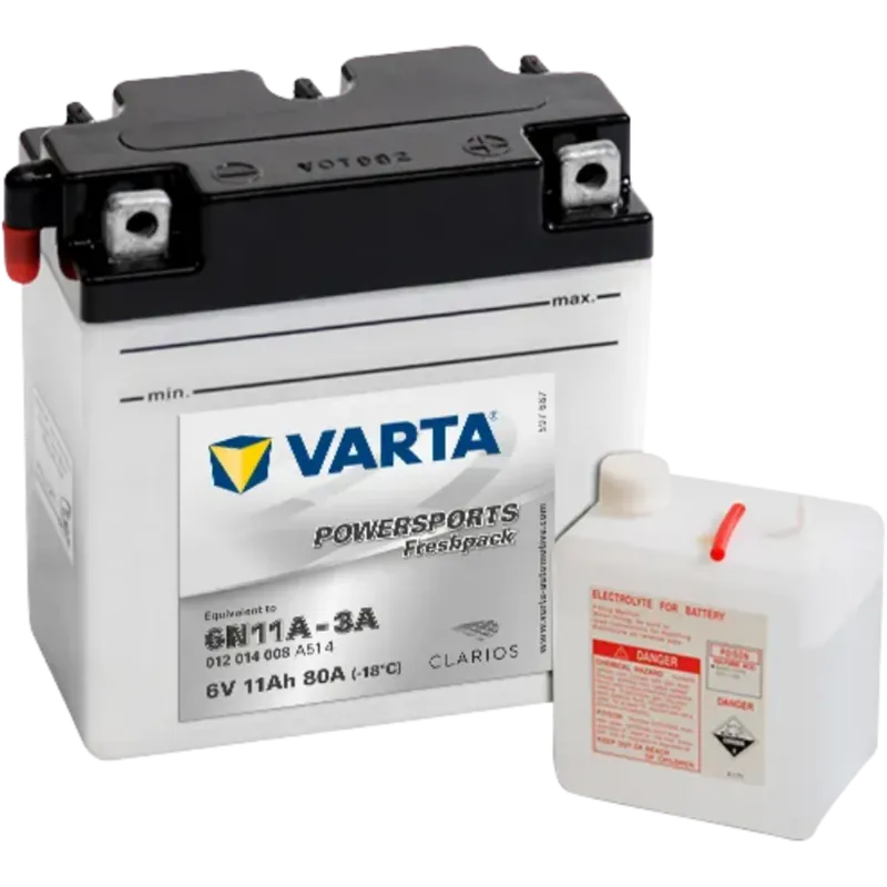 Popular Batería Varta 6N11A-3A Motocicleta. 6V - 12Ah/88A (EN) (122x62x132mm) - Suscribirse al boletín