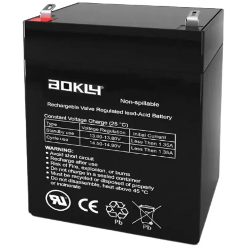 Batería Aokly 6FM2.9 Agm Vrla Battery. Tecnología AGM. 12V - 2,9Ah (80x56x99mm) - Suscribirse al boletín Precio De Oferta