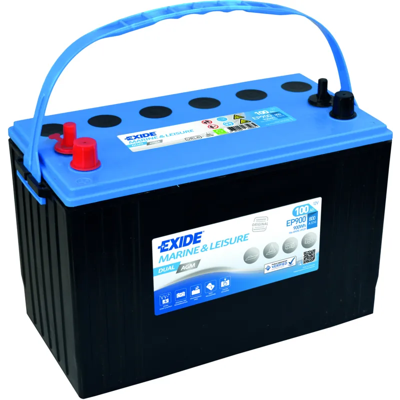 Batería Exide EP900 Marina Dual. Tecnología AGM. 12V - 100Ah/720A (EN) Caja M31 - Suscribirse al boletín Novedad
