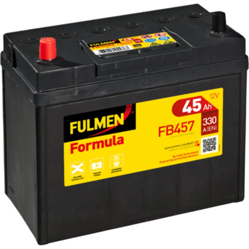 Rebajas Batería Fulmen FB457. 12V - 45Ah/330A (EN) Caja B24 - Suscribirse al boletín