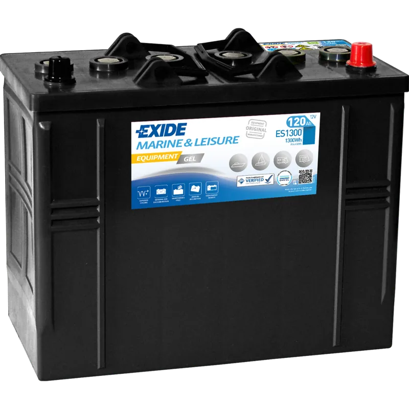 Batería Exide ES1300 Marina Gel. 12V - 120Ah/750A (EN) Caja WOR - Suscribirse al boletín Descuento