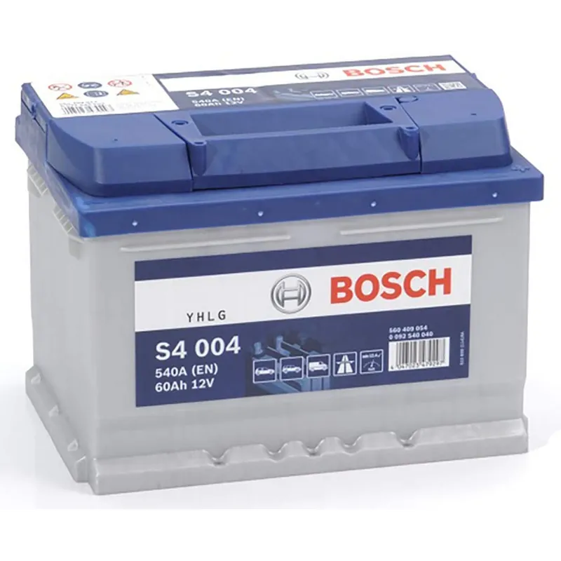 Devolución Gratuita Batería Bosch S4004 S4. 12V - 60Ah/540A (EN) Caja LB2 - Suscribirse al boletín
