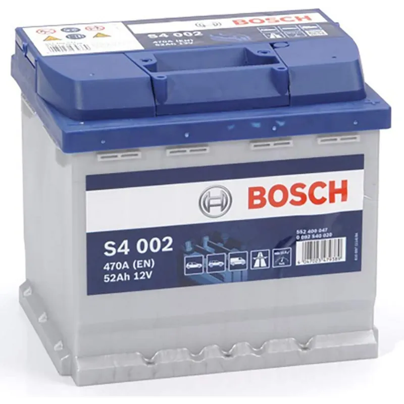 Precio Reducido Batería Bosch S4002 S4. 12V - 52Ah/470A (EN) Caja L1 - Suscribirse al boletín