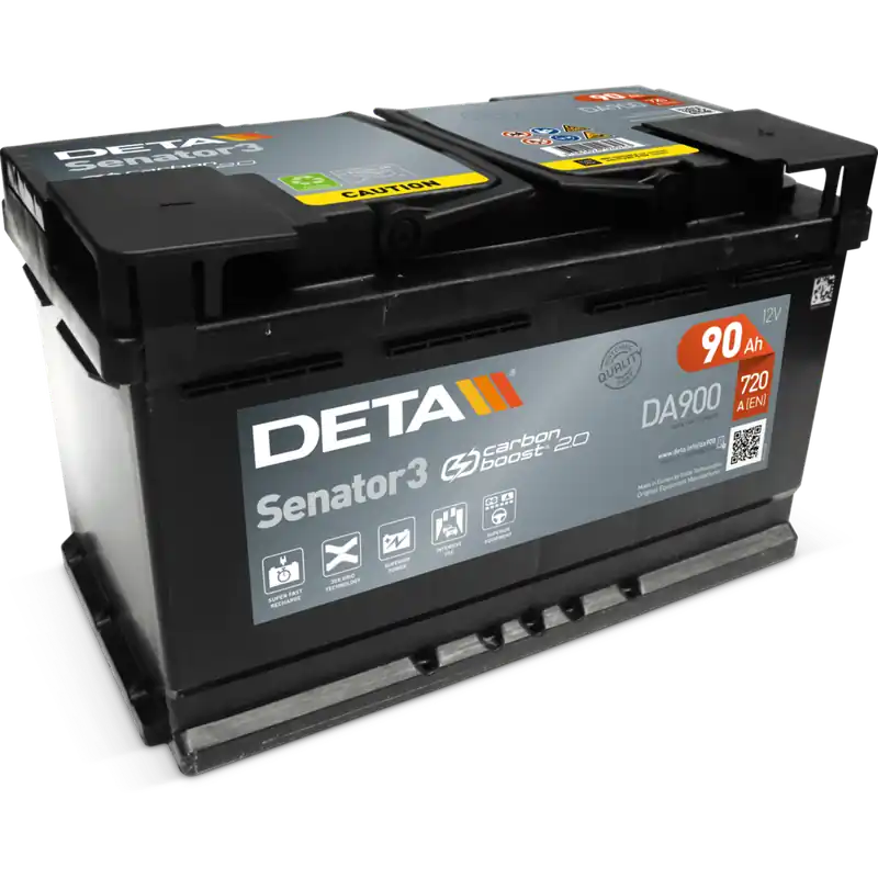 Batería Deta DA900 Senator 3. 12V - 90Ah/720A (EN) Caja L4 - Suscribirse al boletín Favorito De Clientes