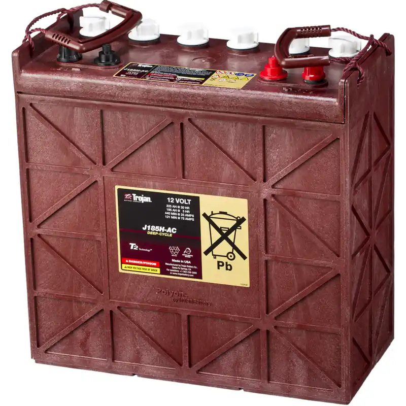 Batería Trojan J185H-AC 12 Volt Deep-Cycle. 12V - 225Ah (380x176x374mm) - Suscribirse al boletín Económico