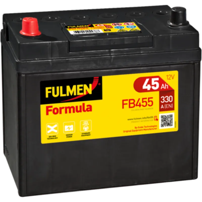 Batería Fulmen FB455 Formula. 12V - 45Ah/330A (EN) Caja B24 - Suscribirse al boletín Ordena Ya