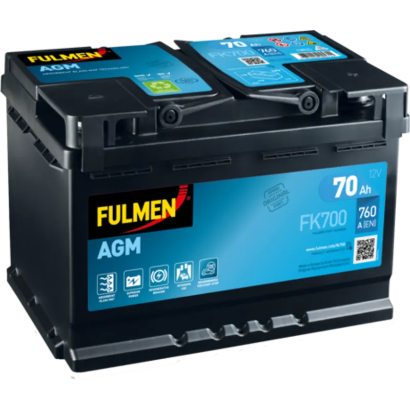 Oferta Flash Batería Fulmen FK700. Tecnología AGM. 12V - 70Ah/760A (EN) Caja L3 - Suscribirse al boletín