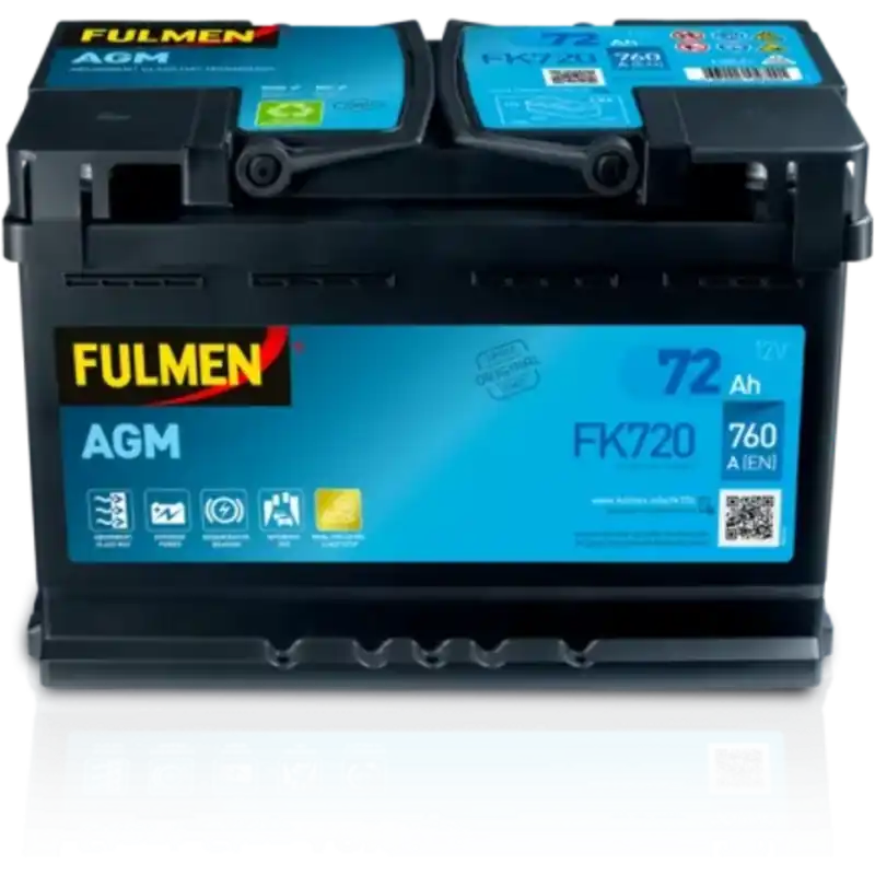Comprar En Línea Batería Fulmen FK720 Start-Stop Agm. Tecnología AGM. 12V - 72Ah/760A (EN) Caja L3 - Suscribirse al boletín