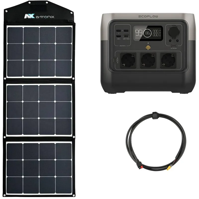 Kit solar camper EcoFlow River 2 Pro 768Wh con panel solar portátil 135W - Suscribirse al boletín Entrega Rápida