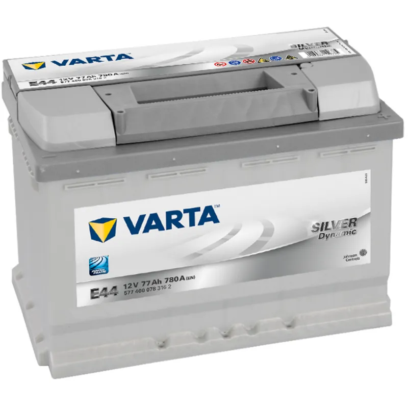 Batería Varta E44 Silver Dynamic. 12V - 77Ah/780A (EN) 577 400 078 316 2 Caja L3 - Suscribirse al boletín No Te Lo Pierdas