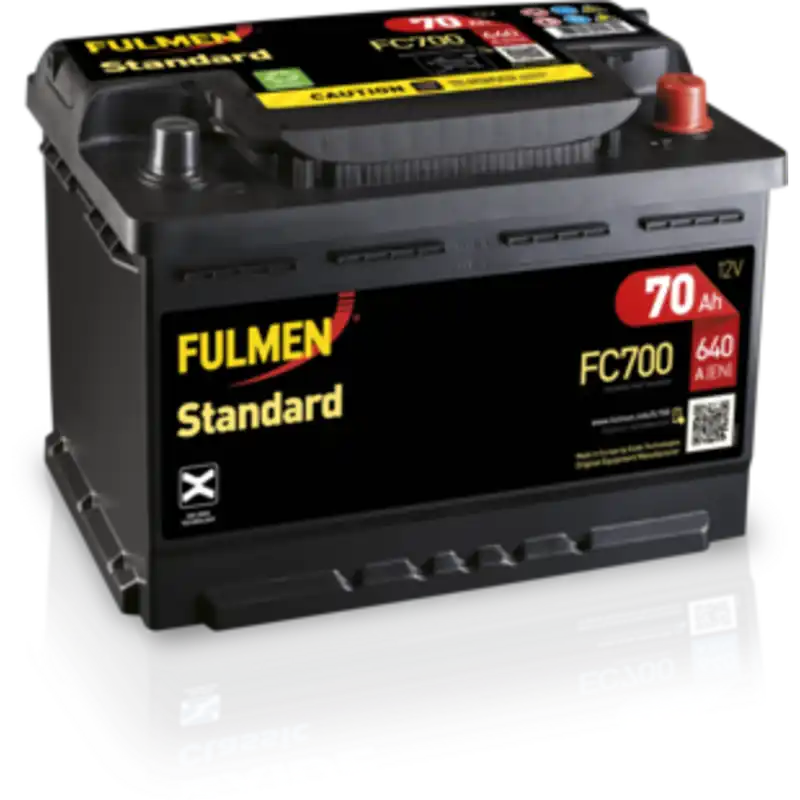 Batería Fulmen FC700 Classic. 12V - 70Ah/640A (EN) Caja L3 - Suscribirse al boletín Solo Hoy