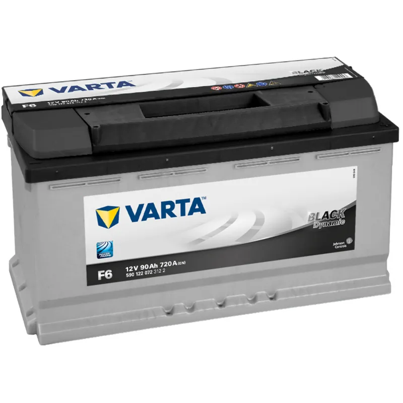 Popular Batería Varta F6 Black Dynamic. 12V - 90Ah/720A (EN) 590 122 072 312 2 Caja L5 - Suscribirse al boletín