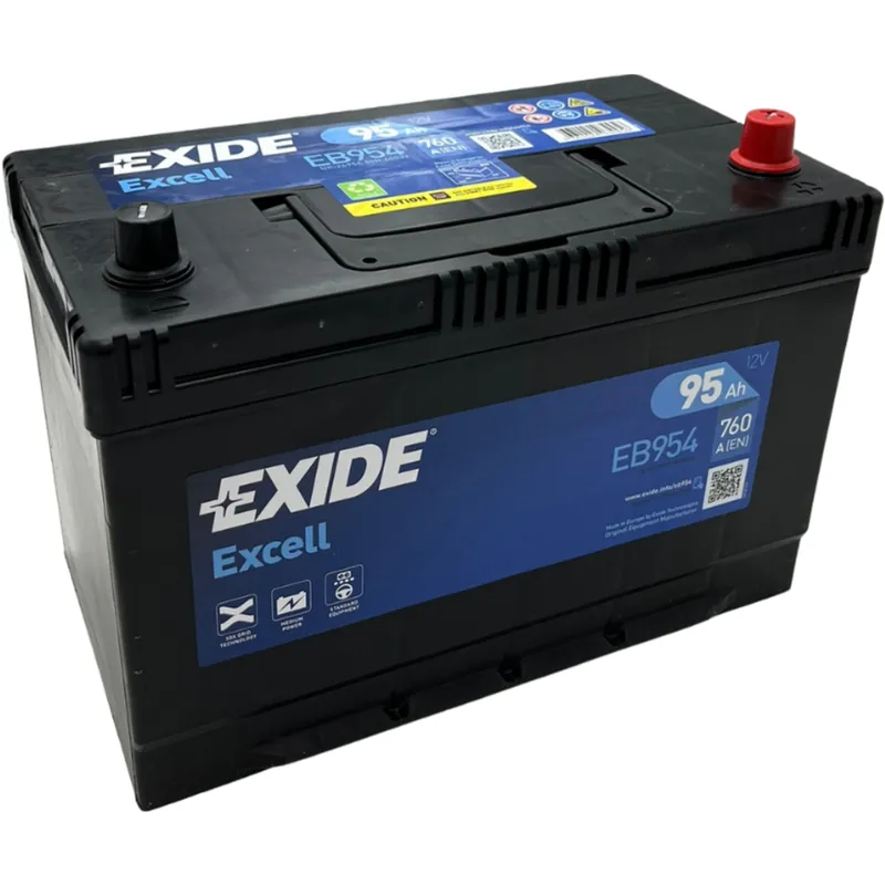 Batería Exide EB954 Excell. 12V - 95Ah/760A (EN) Caja D31 - Suscribirse al boletín Promoción Exclusiva