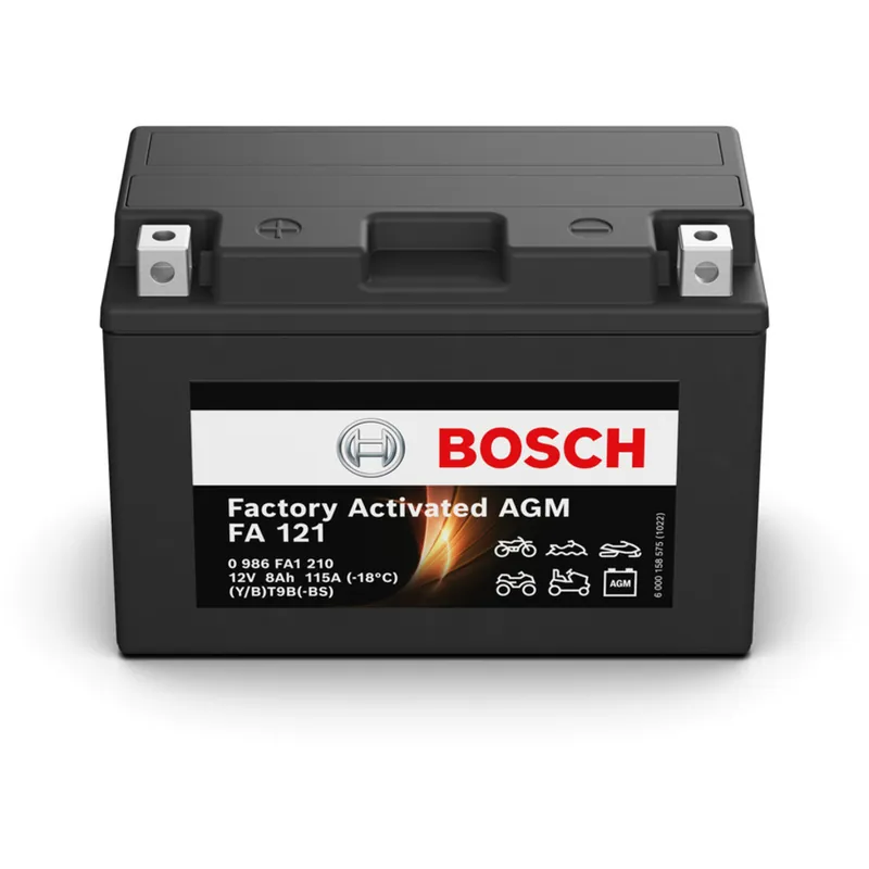 Batería Bosch FA121 - AGM. Tecnología AGM. 12V - 8Ah/115A (EN) - Suscribirse al boletín Precio Reducido