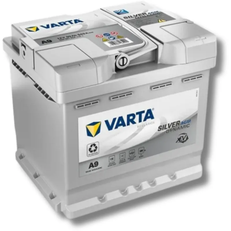 Batería Varta A9 Silver Dynamic AGM 12V 50Ah 540A(EN) - Suscribirse al boletín Garantía De Devolución De Dinero