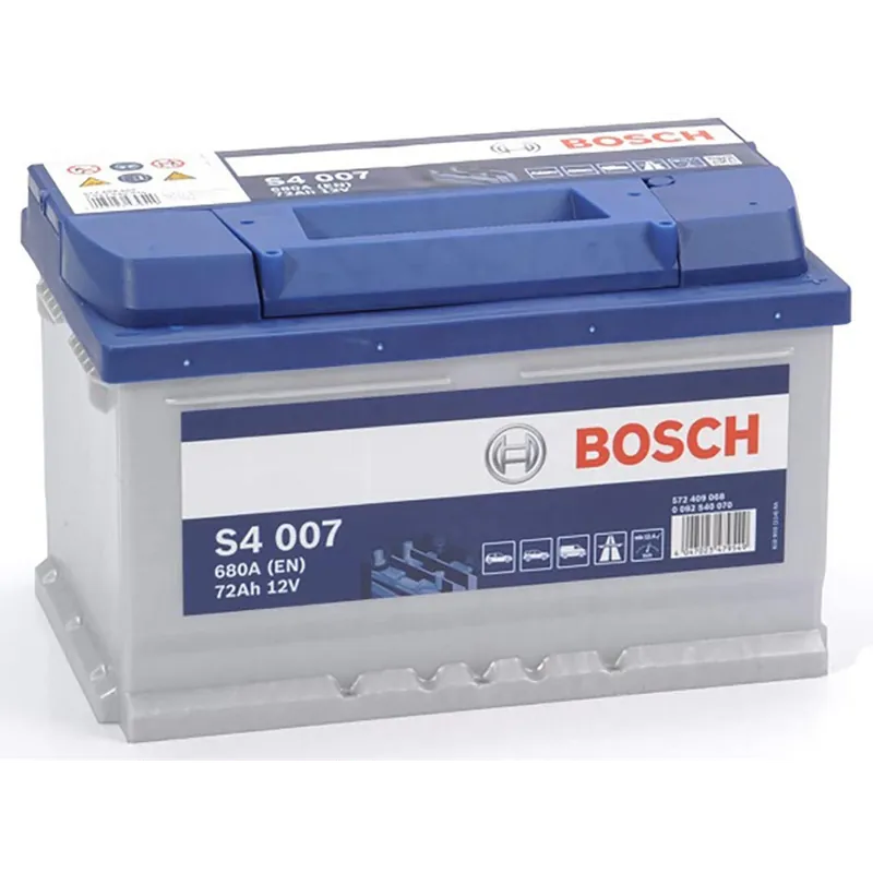 Batería Bosch S4007 S4. 12V - 72Ah/680A (EN) Caja LB3 - Suscribirse al boletín A Buen Precio