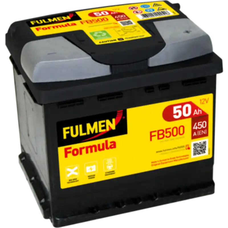 Comprar En Línea Batería Fulmen FB500 Formula. 12V - 50Ah/450A (EN) Caja L1 - Suscribirse al boletín