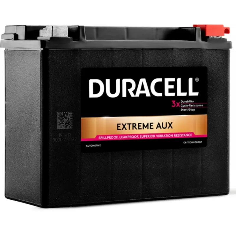 Batería Duracell DEAUX18AGM Extreme Agm Back Up. 12V - 20Ah/300A (EN) (260x91x163mm) - Suscribirse al boletín Imprescindible (Must-Have)