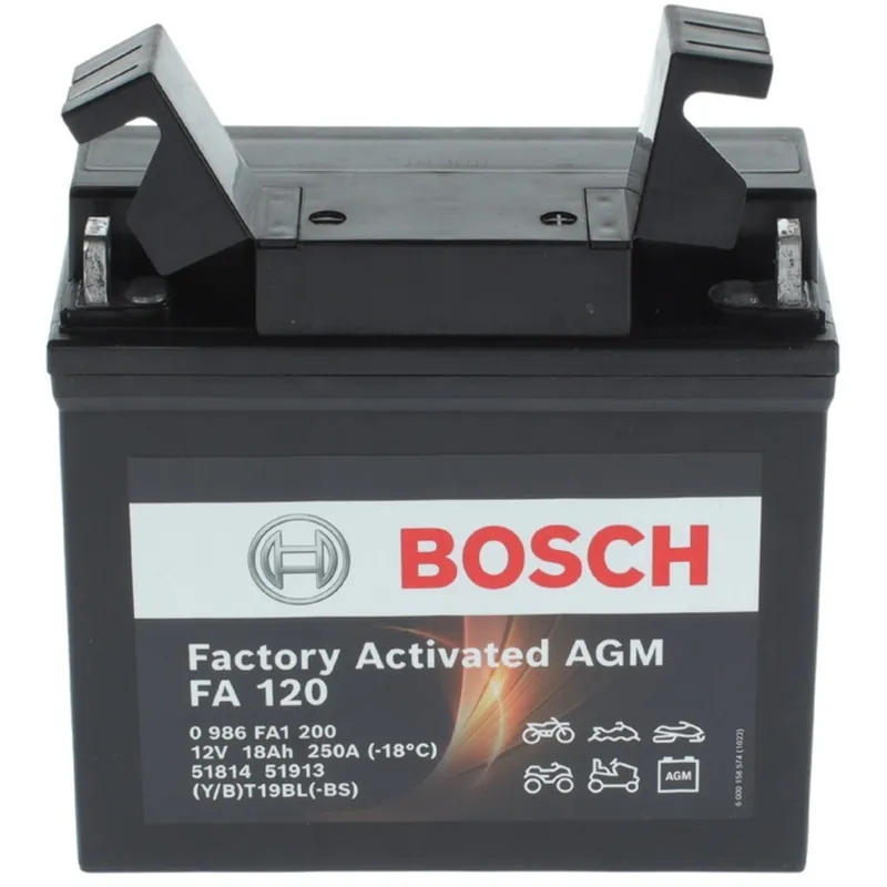 Batería Bosch FA120 - AGM. Tecnología AGM. 12V - 6.5Ah/250A (EN) - Suscribirse al boletín Comprar En Línea