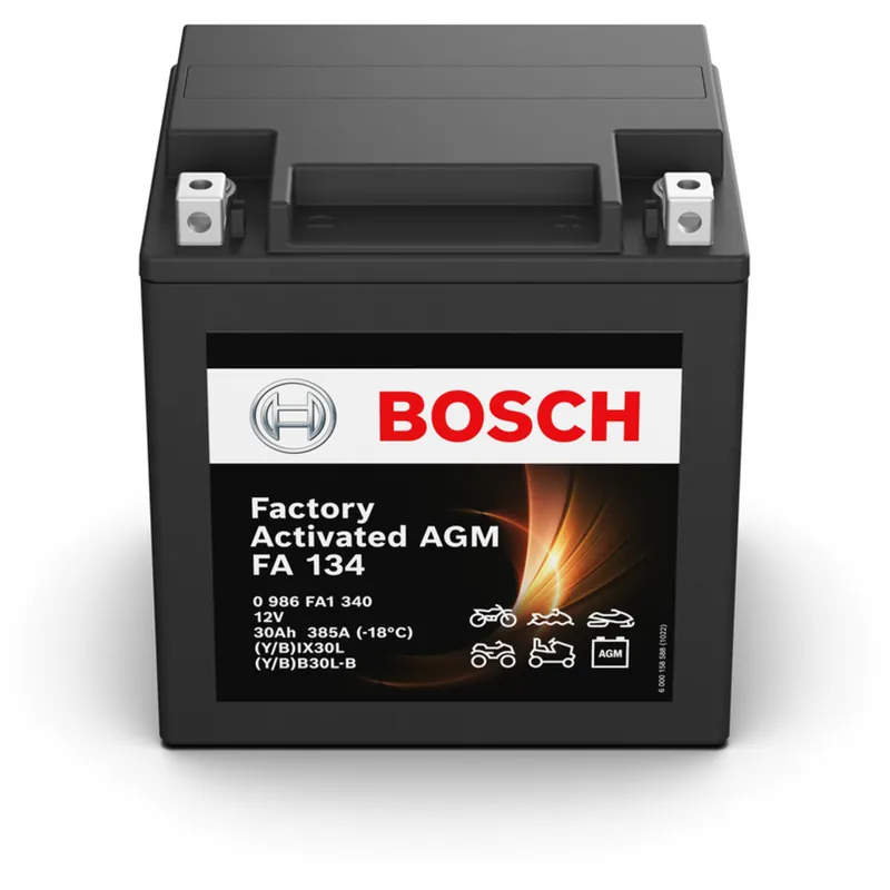 Precio De Oferta Batería Bosch FA134 - AGM. Tecnología AGM. 12V - 30Ah/385A (EN) - Suscribirse al boletín