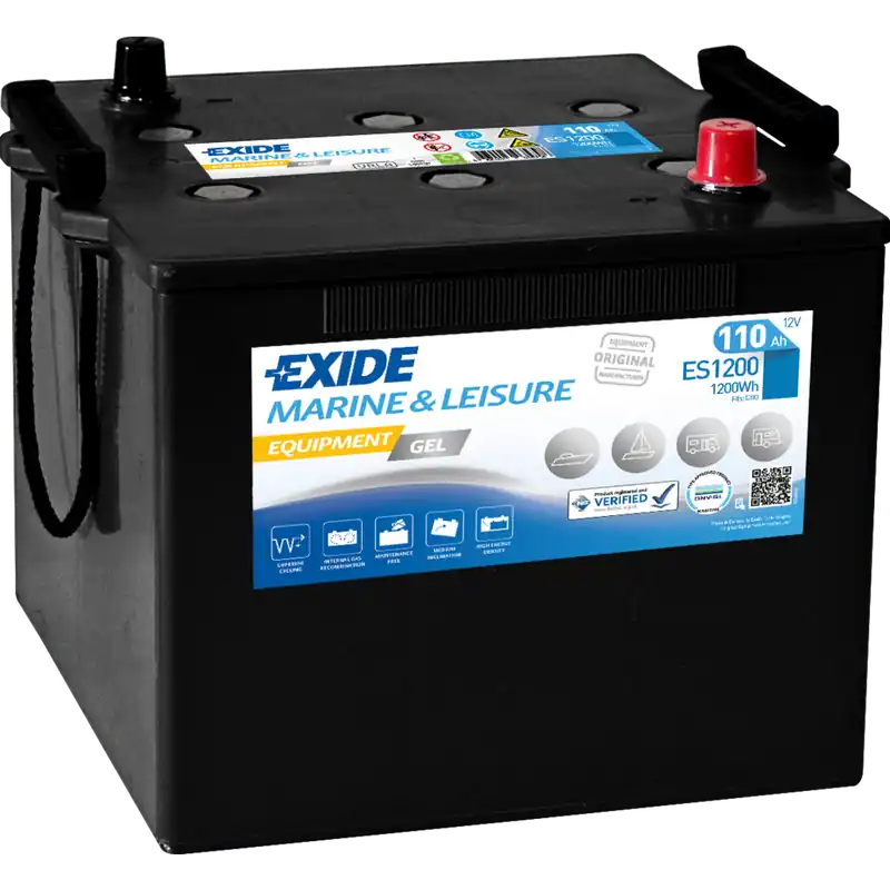 Bestseller Batería Exide ES1200 Marina Gel. 12V - 110Ah/760A (EN) (286x269x230mm) - Suscribirse al boletín
