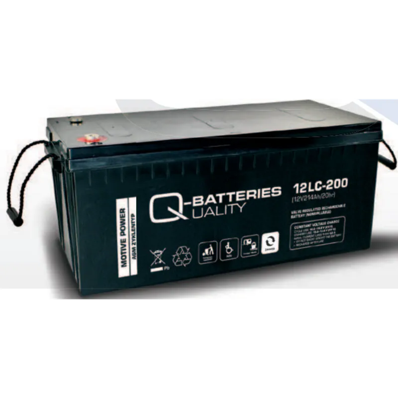 Batería Qbatteries 12LC-200 Agm Deep Cycle Battery. Tecnología AGM. 12V - 214Ah (522x240x219mm) - Suscribirse al boletín Envío Gratis