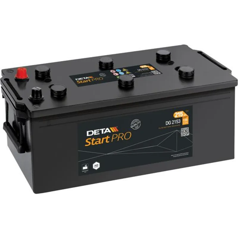 Batería Deta DG2153 Start Pro. 12V - 215Ah/1200A (EN) Caja C - Suscribirse al boletín Certificado