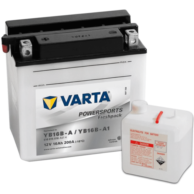 Últimas Unidades Batería Varta YB16B-A Motocicleta. 12V - 16Ah/160A (EN) (160x90x161mm) - Suscribirse al boletín