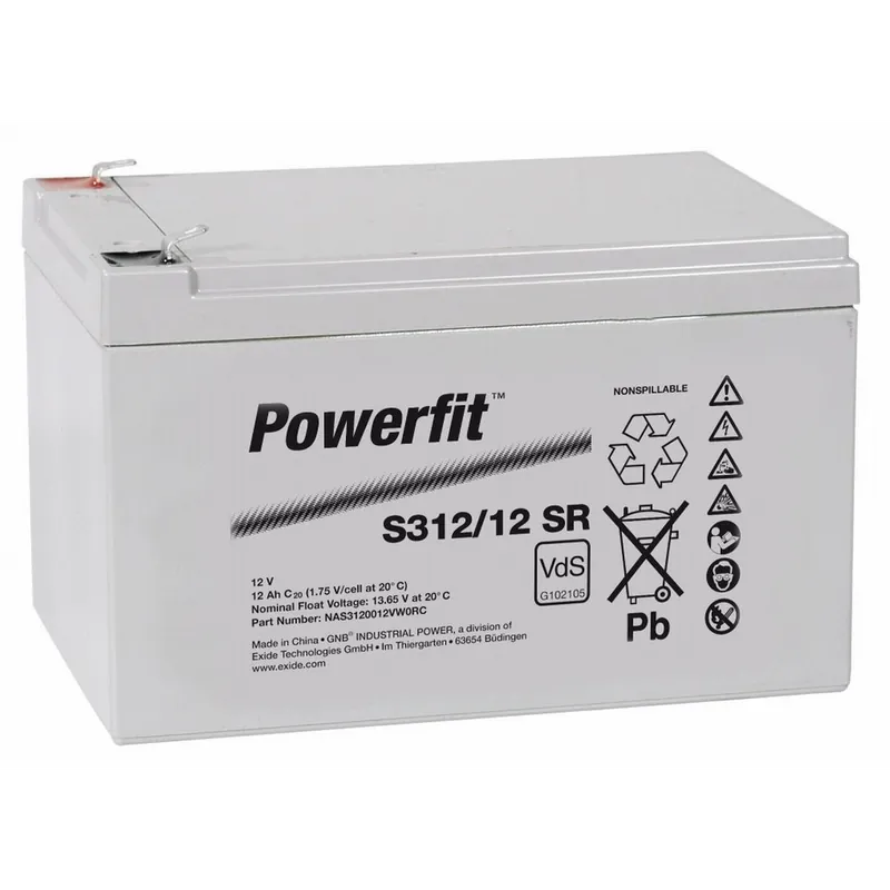 Batería Exide S312/12SR Powerfit. Tecnología AGM. 12V - 12Ah (152x98x102mm) - Suscribirse al boletín Stock Limitado