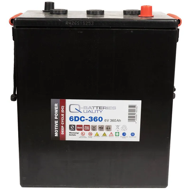 Batería Qbatteries 6DC-360 Deep Cycle Battery. 6V - 360Ah - Suscribirse al boletín Novedad