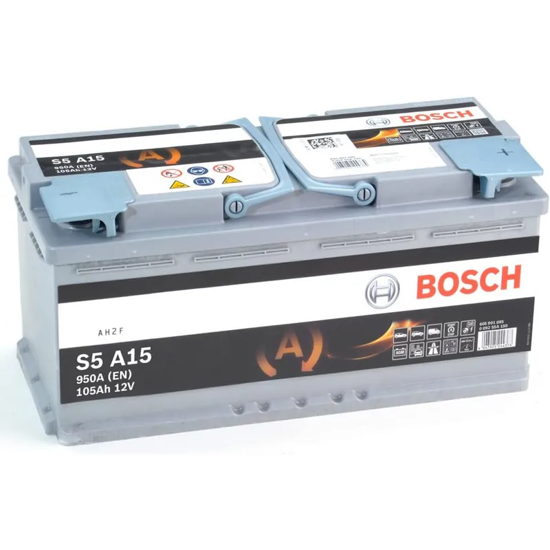 Batería Bosch S5A15 S5 - 12V - 105Ah/950A (EN) Caja L6 AGM - Suscribirse al boletín Envío Inmediato