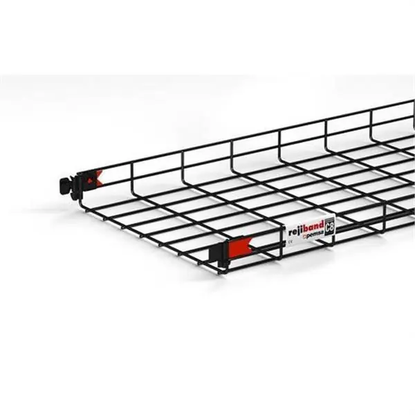 A Buen Precio Bandeja de rejilla Rejiband RAPIDE, altura 60 mm y ancho 400 mm con sistema Click de unión rápida, en acero, acabado BLACK C8