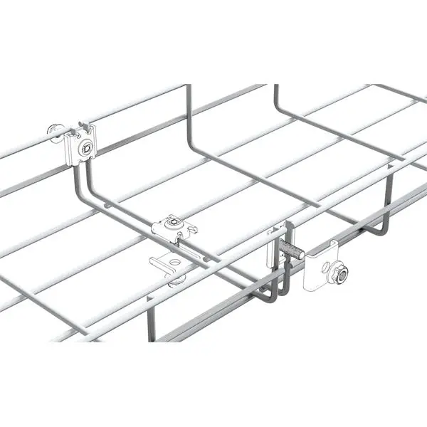 Bandeja de rejilla Rejiband altura 60 mm y ancho 300 mm con borde de seguridad, en acero, acabado galvanizado caliente GC Oferta De Temporada