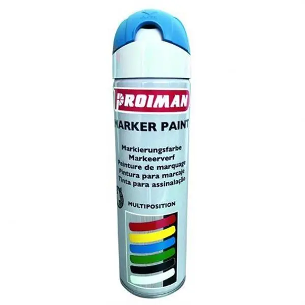 Spray marcador 360º contenido 500ml color azul Oferta