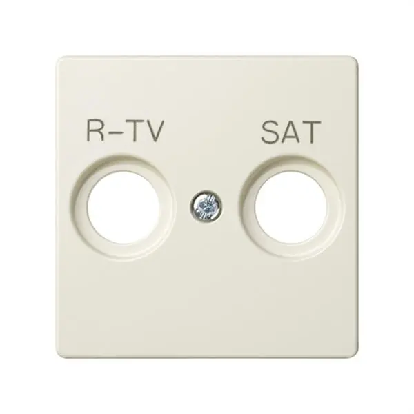 Última Versión Tapa SIMON 82 toma R-TV+satélite marfil