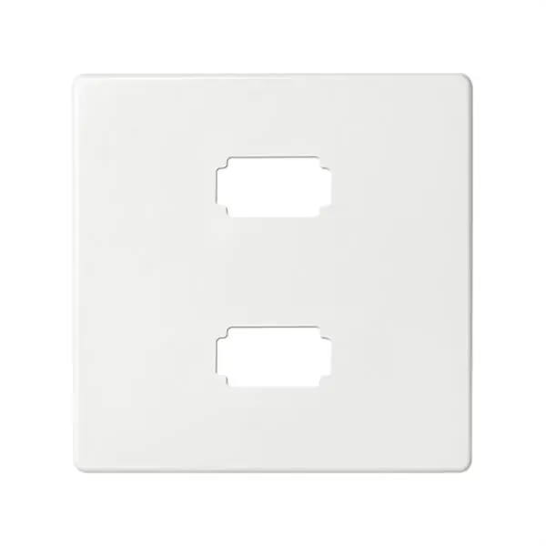 Última Oportunidad Placa SIMON 82 para conector 2xUSB 2.0 tipo-A blanco