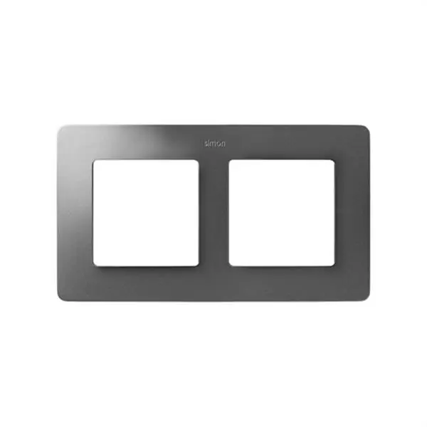 Última Oportunidad Marco SIMON DETAIL 82 con 2 elementos aluminio frio base blanco