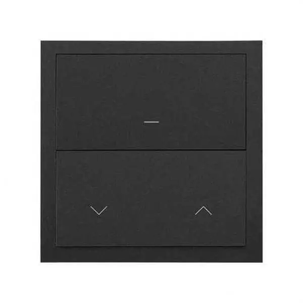 Última Versión Kit frontal SIMON 100 tecla máster IO+tecla máster persianas IO negro mate